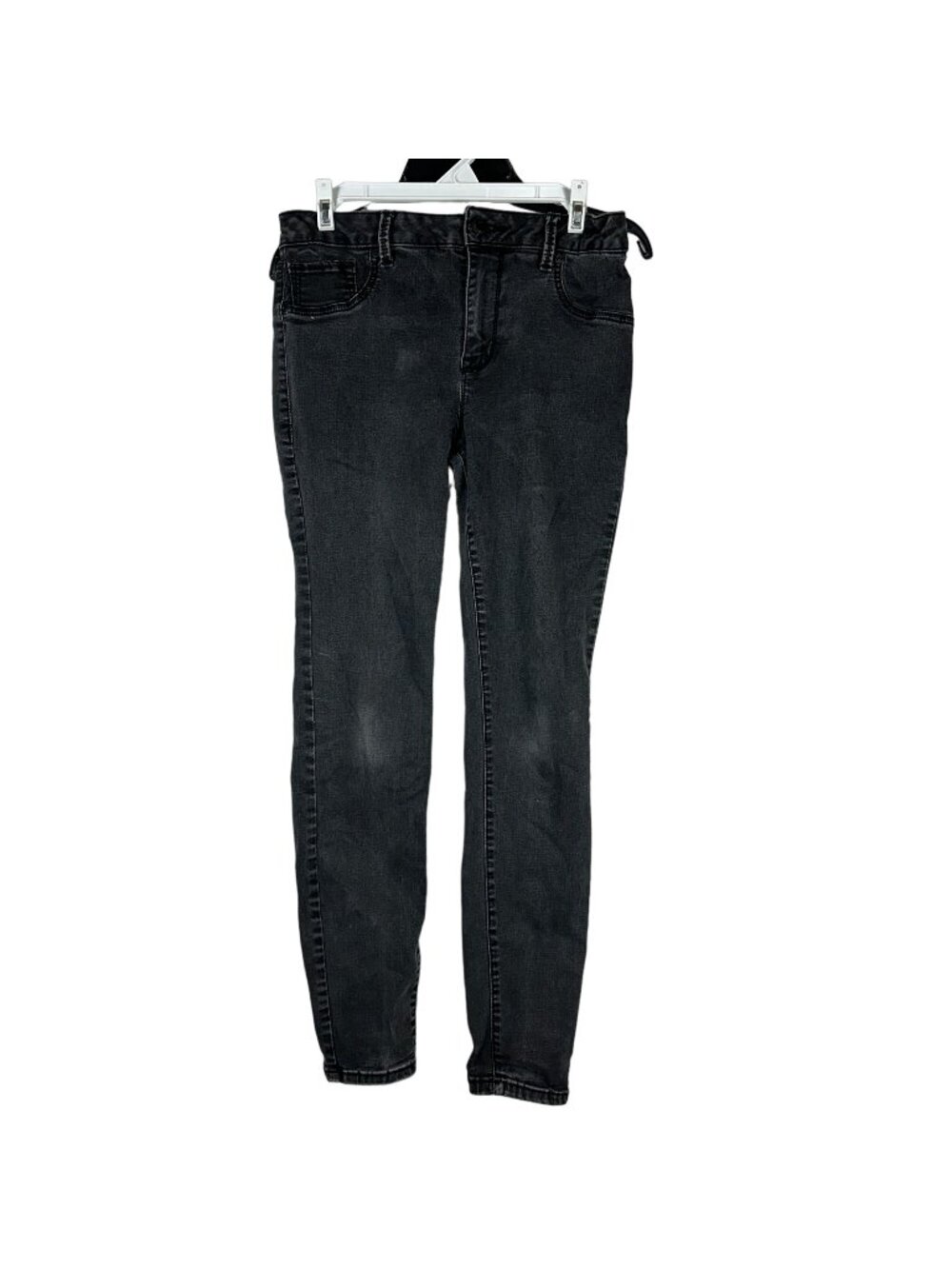 Maurices High-Rise Womens Skinny Jeans Size M Black Stretch 5-Pocket Denim